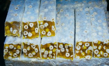 Geleneksel Lezzetli Türk lokum şeker lokun