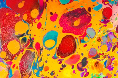 Soyut grunge sanat arkaplan dokusu renkli boya çıkıntıları ile
