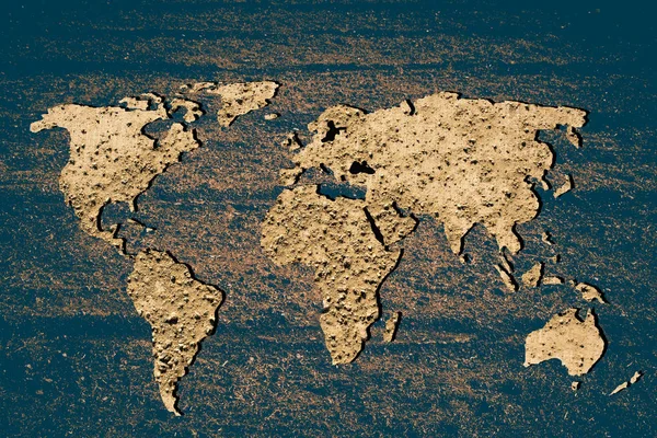 Carte du monde avec fond mural — Photo