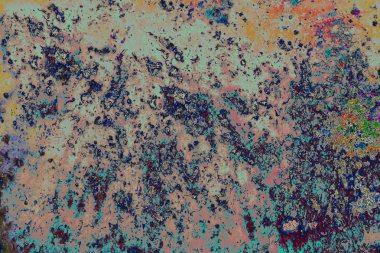 Soyut grunge sanat arkaplan dokusu renkli boya çıkıntıları ile