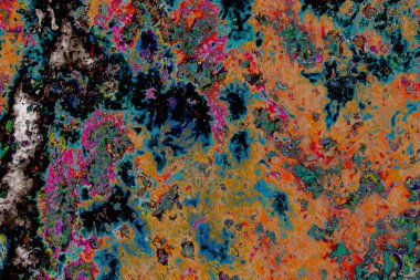 Soyut grunge sanat arkaplan dokusu renkli boya çıkıntıları ile