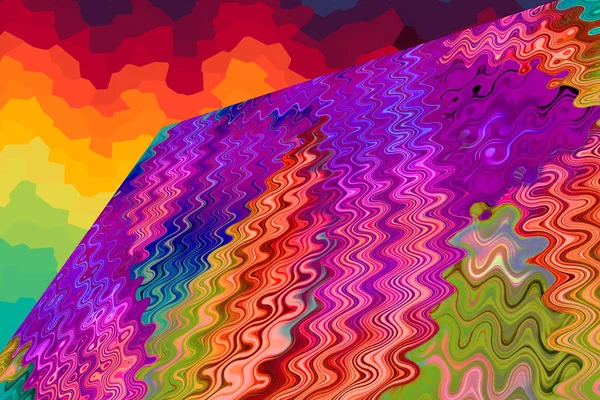 Fondo colorido abstracto con colores giratorios — Foto de Stock