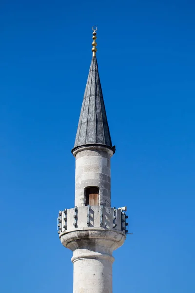Minaret of an Ottoman style mosque — Stock Photo, Image