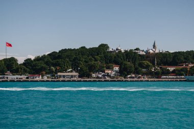 Istanbul Cityscape ile ünlü bina siluet