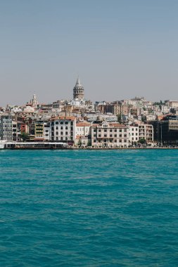  Istanbul 'daki antik çağlardan Galata Kulesi