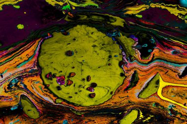 Soyut grunge sanat arkaplan dokusu renkli boya çıkıntıları ile