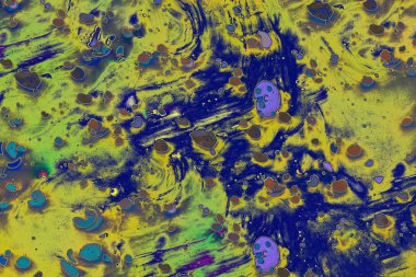 Soyut grunge sanat arkaplan dokusu renkli boya çıkıntıları ile