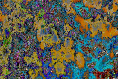 Soyut grunge sanat arkaplan dokusu renkli boya çıkıntıları ile