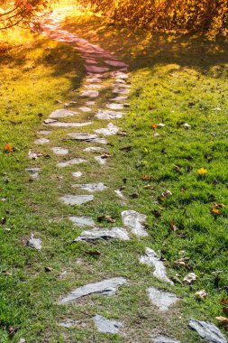 Görünümde yürüyüş için yürüyüş yolu 