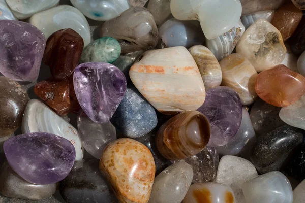 Набор натуральных минеральных драгоценных камней — стоковое фото