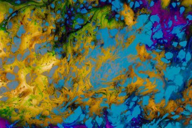 Soyut grunge sanat arkaplan dokusu renkli boya çıkıntıları ile