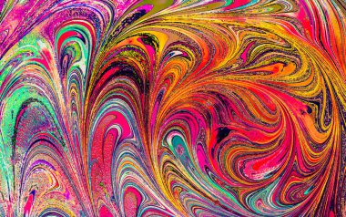 Soyut grunge sanat arkaplan dokusu renkli boya çıkıntıları ile