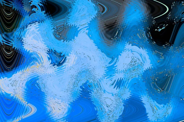 Makroaufnahme von Wasserölemulsion über farbigem Hintergrund — Stockfoto