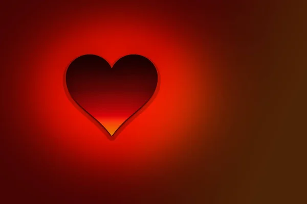 San Valentino sfondo con la forma del cuore rosso come concetto di amore — Foto Stock