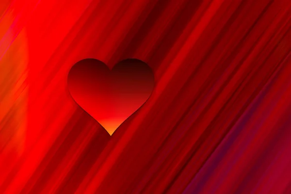 Den svatého Valentýna pozadí s červenými tvarem srdce jako láska koncepce — Stock fotografie