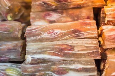 Geleneksel Türk tatlıları lokum şekeri gibi