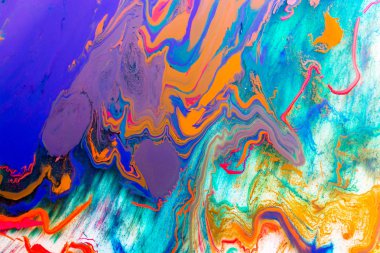 Soyut grunge sanat arkaplan dokusu renkli boya çıkıntıları ile