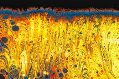 Soyut grunge sanat arkaplan dokusu renkli boya çıkıntıları ile