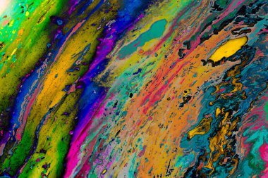 Soyut grunge sanat arkaplan dokusu renkli boya çıkıntıları ile