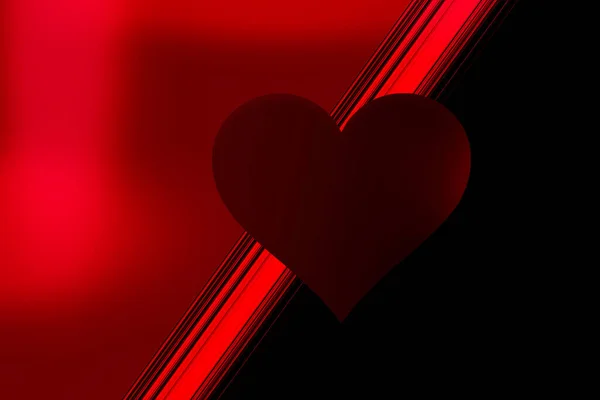Valentine Day Fond Coloré Avec Forme Coeur Rouge Comme Concept — Photo
