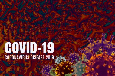 COVID-19 Corona virüsü küresel salgın hastalığını yaymayı bırak.