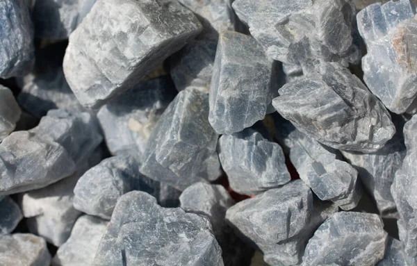 Minerale Stenen Hemelse Stukken Gevonden Een Doos — Stockfoto