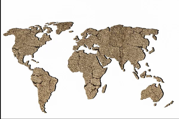 Aproximadamente Bosquejado Mapa Del Mundo Como Conceptos Negocios Globales — Foto de Stock