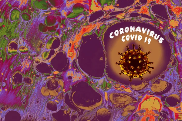 Uitbraak Van Coronavirus Covid Achtergrond Van Coronavirussen Influenza — Stockfoto