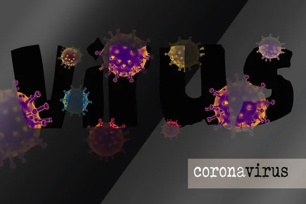 Coronavirus Betegség Covid Kitörése Koronavírusok Influenza Háttere — Stock Fotó