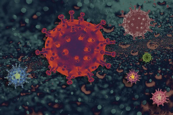 Parar Covid Vírus Corona Surto Global Pandemia Doença — Fotografia de Stock
