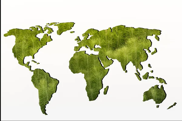 Tracciato Approssimativamente Mappa Del Mondo Come Concetti Business Globali — Foto Stock
