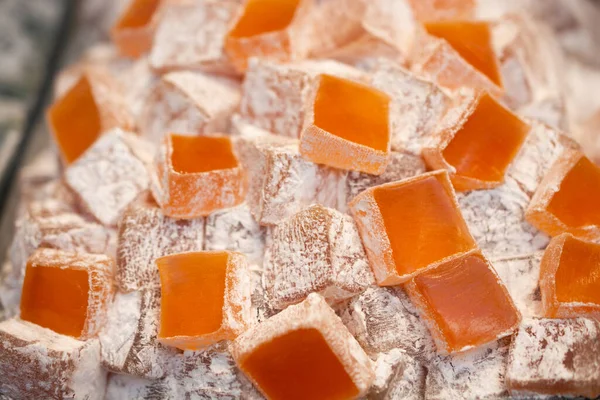 Load of traditional turkish delight lokum sugar coated soft candy