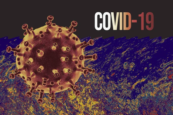 Boala Coronavirus Covid Focar Coronavirusuri Gripale Fond — Fotografie, imagine de stoc