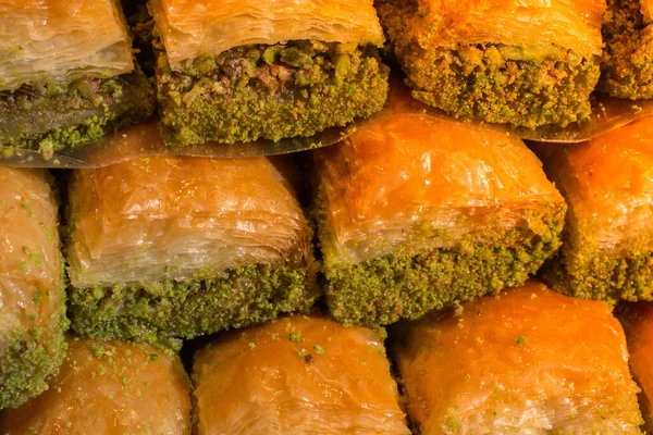 Sobremesa Turca Tradicional Baklava Istambul Turquia — Fotografia de Stock