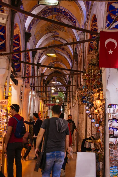 Grand Bazaar Istanbul Uno Dei Più Grandi Antichi Mercati Coperti — Foto Stock