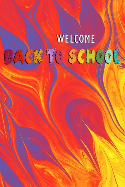 Back School Design Template Invitation Promotion Poster Banner — Stock Photo, Image