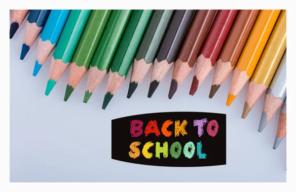Zurück Zur Schule Bildungshintergrund Für Einladung Werbeplakat Banner — Stockfoto
