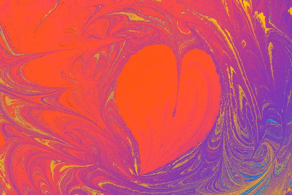 Streszczenie Marmurkowy Wzór Tkaniny Projekt Serce Miłość Romantyczna Koncepcja — Zdjęcie stockowe