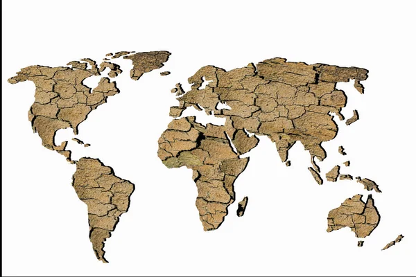 Aproximadamente Bosquejado Mapa Del Mundo Como Conceptos Negocios Globales — Foto de Stock