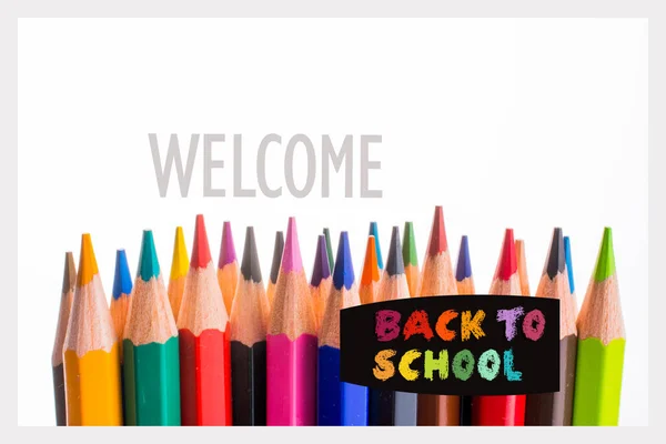 Tillbaka Till Skolan Utbildning Bakgrund För Inbjudan Befordran Affisch Banner — Stockfoto
