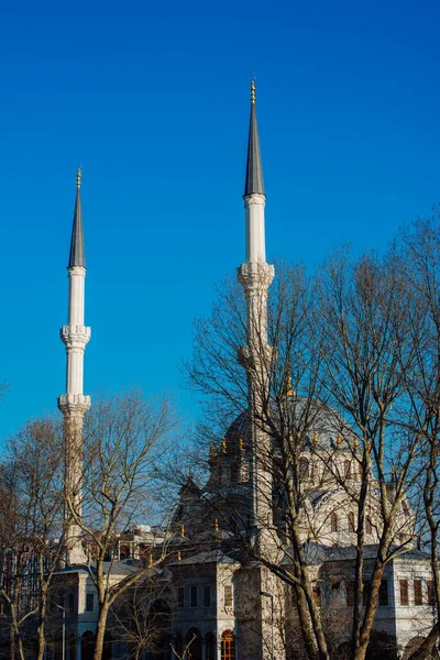 Minaret Mosquée Musulmane Religion Islam Tourisme Concepts Voyage — Photo