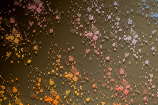 Renkli Boya Sıçramalarından Oluşan Soyut Arkaplan Şablonu — Stok fotoğraf