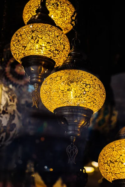 Mosaik Bunte Osmanische Lampen Laternen — Stockfoto