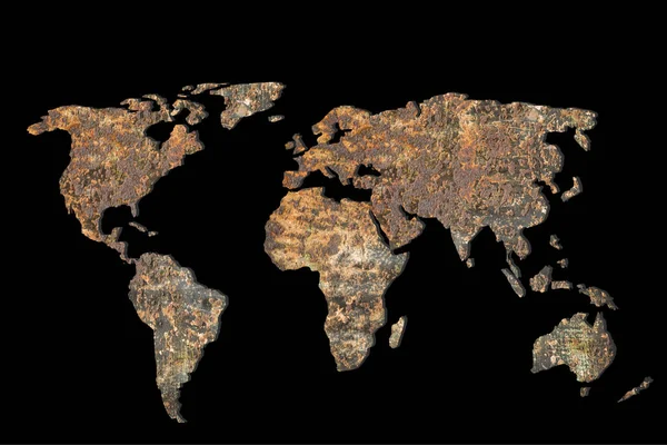 Zhruba Načrtnutá Mapa Světa Jako Globální Obchodní Koncepce — Stock fotografie