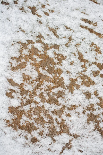 Snö Marken Den Kalla Vintern — Stockfoto