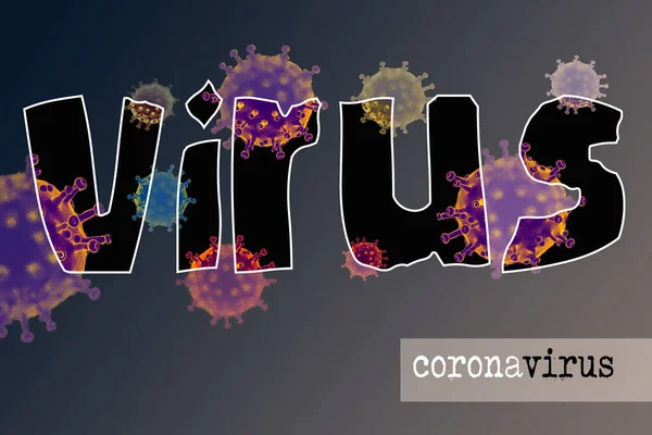 Uitbraak Van Coronavirus Covid Achtergrond Van Coronavirussen Influenza — Stockfoto
