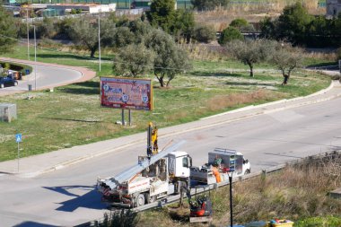 Sokakta çalışan işçiler