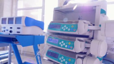 Klinikte tıbbi ekipman.