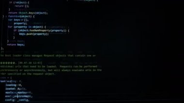 Kod bir bilgisayarda kesmek, yakın çekim.