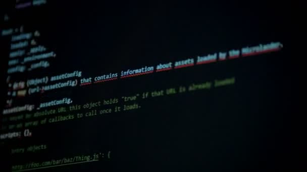 Web hacking με έναν κωδικό, κοντινό πλάνο. — Αρχείο Βίντεο